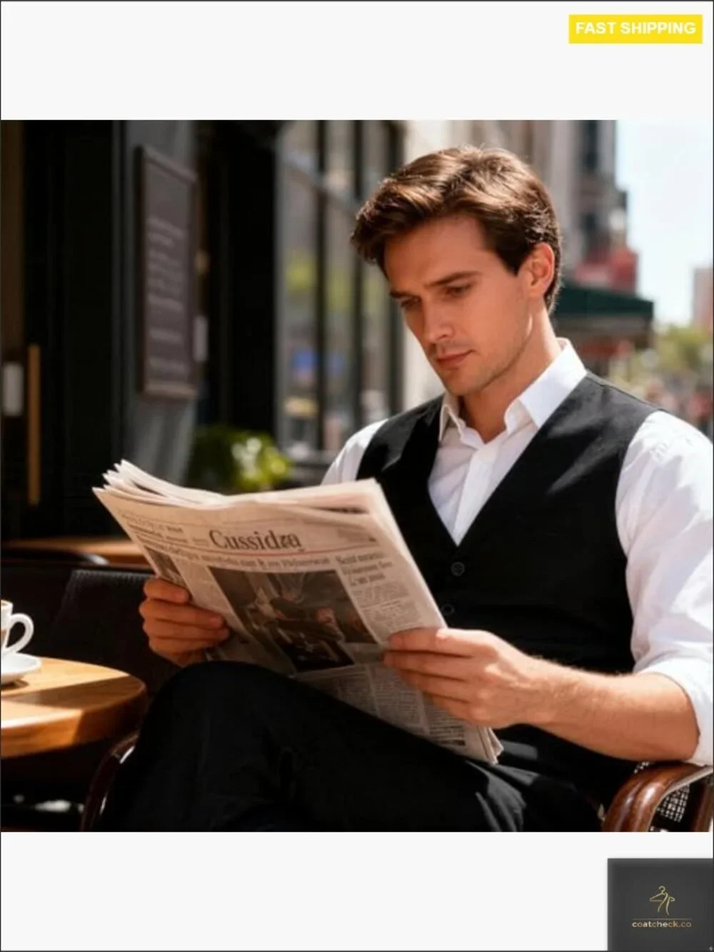 Classic Men's Suit Vest Formal Business Casual Wedding Waistcoat V-Neck